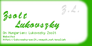 zsolt lukovszky business card